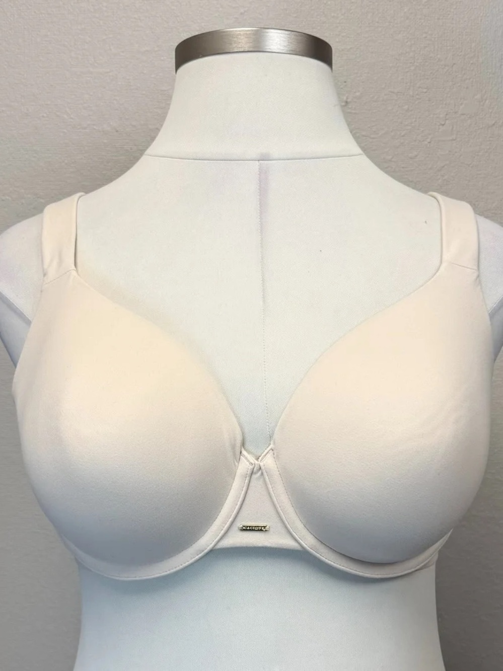 Cacique Beige Lightly Lined Full Coverage Bra - Size 38DD